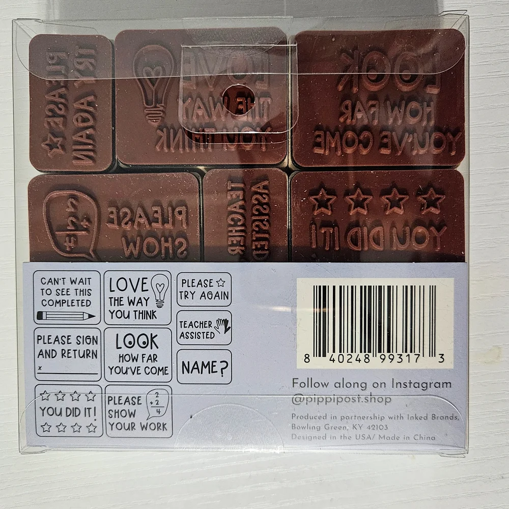 Pippi Post - Teacher Stamps - 9 Piece Set